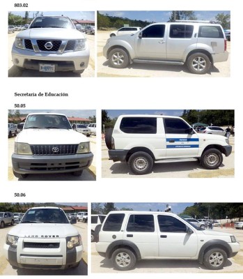 Conozca los carros de lujo en que se conducían ministros hondureños