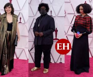 La ceremonia número 93 de los Oscar 2021 dejó mucho de qué hablar por los atuendos, nada agraciados, que usaron varios artistas durante su paso por la alfombra roja. ¿Quiénes son? Te los mostramos a continuación. FOTOS: AFP