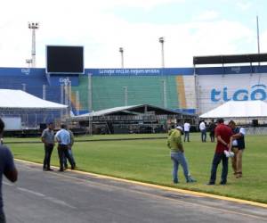 EL HERALDO entró ayer a las instalaciones del Estadio Nacional, constatando que casi todo está listo para la toma de posesión.
