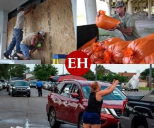 Miedo y zozobra viven los estadounidenses quienes en horas de la mañana salieron de sus hogares a buscar un refugio seguro ante las advertencias del huracán Laura.Algunos ciudadanos prefirieron quedarse y preparar sus casas. Fotos AP y AFP.