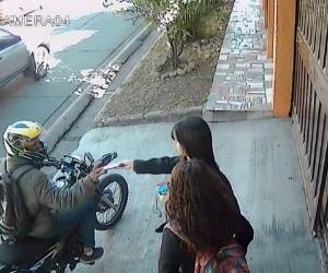 El delincuente fue captado por las cámaras de seguridad localizadas en el sector.