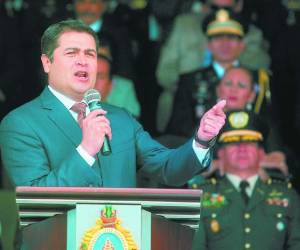 El presidente de la República, Juan Orlando Hernández.