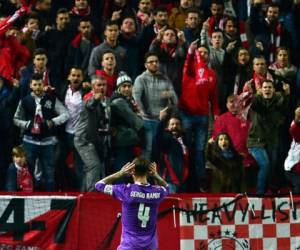 La celebración de Ramos molestó a la afición de Sevilla (Foto: Redes)