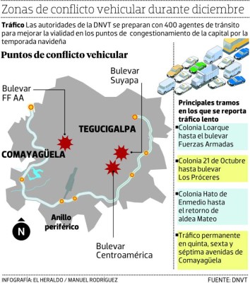 Preparan plan para controlar el tráfico que se espera para Navidad