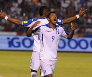 Lozano es el delantero estelar de la Selección de Honduras. Foto: Agencia AFP / El Heraldo.