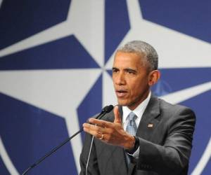 Barack Obama participó en una reunión de la Organización del Tratado del Atlántico Norte que tuvo lugar en la ciudad de Varsovia, foto: AP.