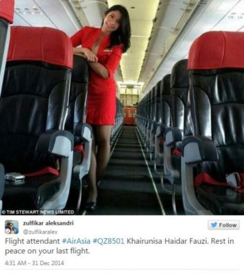 Conmovedor mensaje de una azafata muerta en el AirAsia