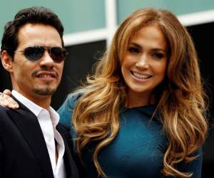 JLo ,y su ex esposo Marc Anthony en Bayamón, Puerto Rico en mayo del 2011.