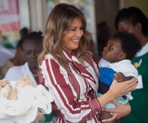 Es la primera vez que Melania Trump viaja al continente africano. (AFP)