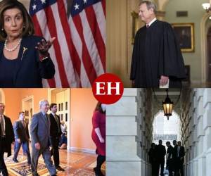 El Senado inició el jueves formalmente el juicio político al presidente Donald Trump con una lectura pública de las acusaciones en su contra y la presencia del presidente de la Corte Suprema John Roberts.La cámara alta del Congreso estadounidense se transforma así en un tribunal para enjuiciar al máximo cargo del Poder Ejecutivo. Fotos: Agencia AFP.