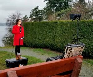 Periodistas de lugares tan lejanos como Australia han llegado a isla de Vancouver, en la costa oeste de Canadá.