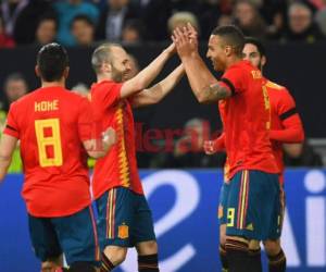 España no pudo ante Alemania y empataron 1-1 en un amistoso. (AFP)