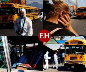 El rubro del transporte nuevamente está de luto. El mediodía de este martes fue asesinado de varios disparos un conductor de la ruta interurbana. Onán Sandres Anariba, de 29 años de edad, fue acribillado en el interior de la unidad de transporte en el que se ganaba la vida. Fotos Estalin Irías| EL HERALDO