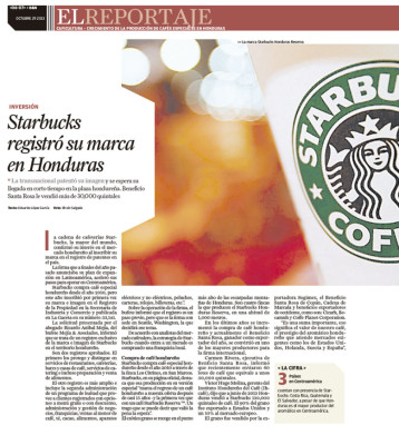 Starbucks mira hacia Honduras