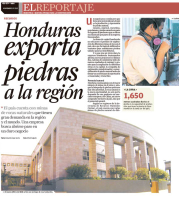 Piedras, la nueva exportación hondureña