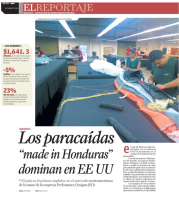 Paracaídas made in Honduras