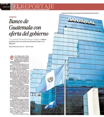 Gobierno busca apertura de Banrural