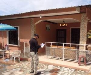 Una de las viviendas aseguradas en la zona norte de Honduras mediante la 'Operación Perseo'.