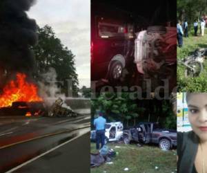 Los aparatosos accidentes son los que más familias hondureñas enlutaron en esta semana, seguido de las vidas que fueron arrebatadas violentamente por criminales en esta última semana de septiembre. (Foto: El Heraldo Honduras, Noticias de Honduras)