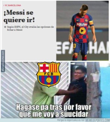 Salida de Lionel Messi del Barcelona dispara ola de memes