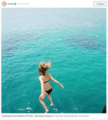 La sexy Thalía y su sensual cuerpo a sus 45 años