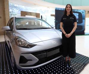 <i>Francesca García, gerente de marca Hyundai en Excel, presenta el Grand i10 Hatchback como más que un automóvil, es una experiencia de conducción. </i>