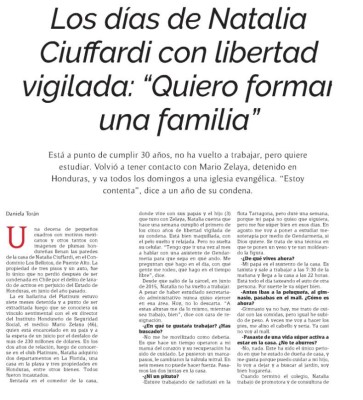 Natalia Ciuffardi: Estoy esperando a Mario Zelaya para formar una familia