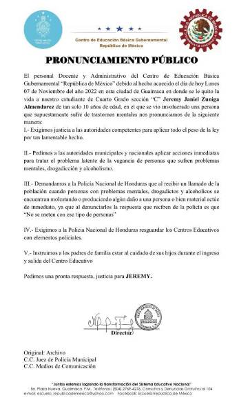 ¡Luto en Guaimaca! Joven asesinó a machetazos a un niño porque no quiso darle jugo