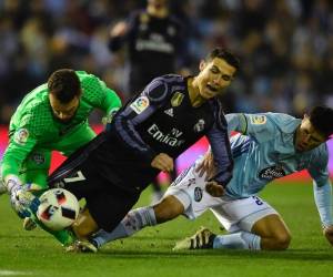 Cristiano metió un golazo de tiro libre, luego estuvo bien marcado (Foto: AFP/ El Heraldo Honduras/ Noticias de Honduras)