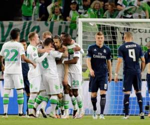 El Real Madrid cayó por dos goles ante el Wolfsburgo en Alemania, foto: AFP.