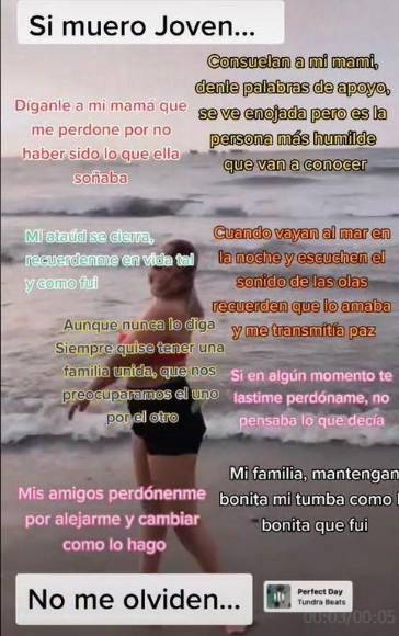 “Díganle a mi mamá que me perdone”: los extraños mensajes de tiktoker antes de ser asesinada durante un asalto