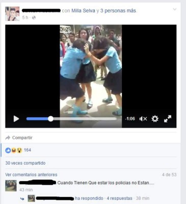 Honduras: Alumnas del Instituto Jesús Milla Selva protagonizan pelea callejera&nbsp;&nbsp;