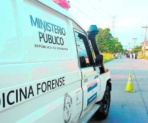 Los restos mortales del joven universitario fueron trasladados a la morgue de San Pedro Sula.