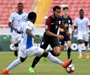 Honduras empató 0-0 ante Estados Unidos en el estadio Nacional de Costa Rica en la final del Premundial donde cayó 5-3 en la tanda de penaltis (Foto: AFP)