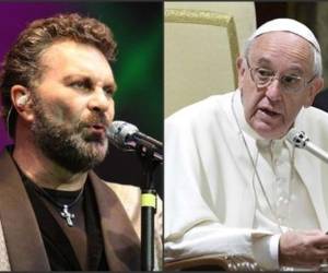 Manuel Mijares y el papa Francisco.