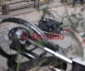 Una fuerte imagen del accidente registrado la mañana del jueves en la capital de Honduras.