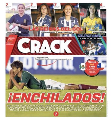 Portadas de medios mexicanos no perdonan al Tri tras la derrota ante Chile