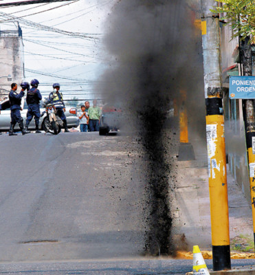 Encuentran granada de alto poder explosivo en calle de la capital de Honduras