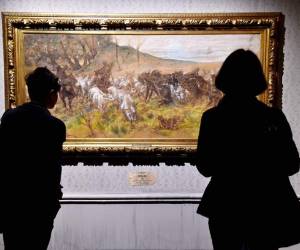 “Fatal encuentro”, de Giovanni Fattori, es una de las obras de la exposición “Macchiaioli”, abierta en el Claustro Bramante de Roma.