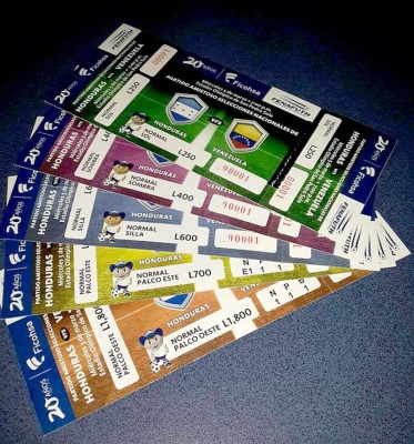Precios de boletos para el Honduras-Venezuela