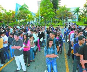 La UNAH rechazó, en los últimos nueve años, a casi 95 mil estudiantes.