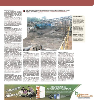 Cemento ferroso saldrá de Cedros