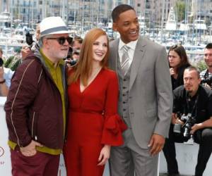 Pedro Almodóva, Jessica Chastain y Will Smith su alegría emoción impacto en la alfombra roja de Cannes 2017. / EL HERALDO.