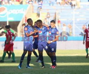 Rubilio Castillo anotó el segundo gol para el Motagua. Foto David Romero/EL HERALDO