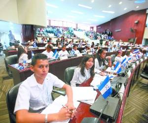 Los pequeños diputados tuvieron una jornada ejemplar en el Congreso Nacional.