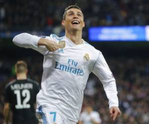 Cristiano Ronaldo celebrando su gol anotado al minuto 65. Foto: AP/EL HERALDO HONDURAS.
