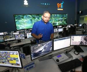 Las cámaras de seguridad del 911 cubren el 65 por ciento de la capital. Foto: Johny Magallanes.
