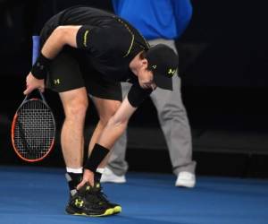 Andy Murray se dobló el tobillo en el tercer set (Foto: Agencia AFP)