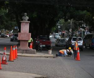 La marcación en la zona ya se comenzó a realizar para iniciar las excavaciones y cambiar las tuberías. Foto: Efrain Salgado/EL HERALDO.