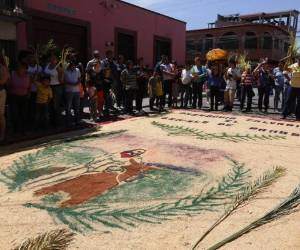 El cuadro religioso cubrirá siete cuadras de la Calle Real, donde se ocuparán entre 200 y 300 sacos de aserrín, según los organizadores.